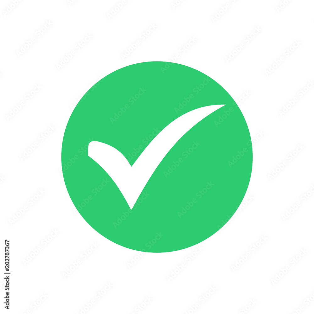 Check mark icon. Check icon vector. Check list button icon Check mark icon. Check icon vector. Check list button icon
