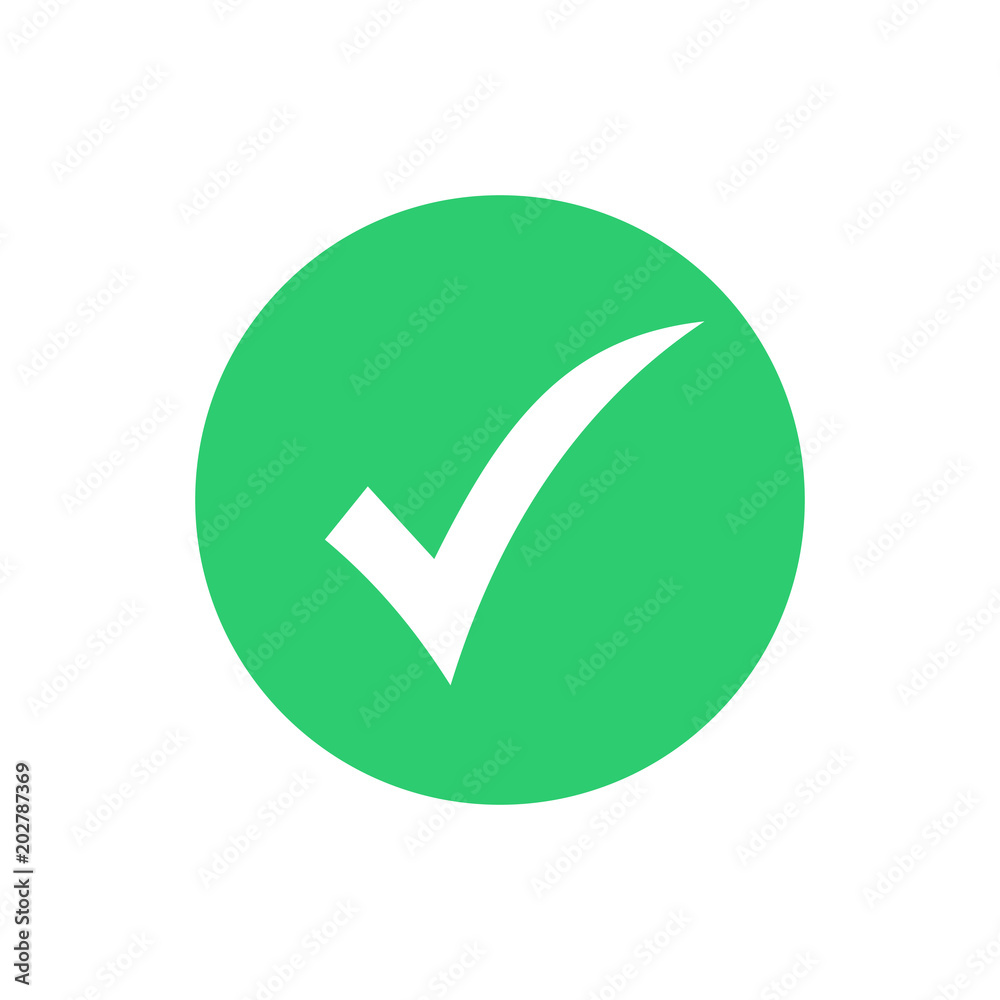 Check mark icon. Check icon vector. Check list button icon Check mark icon. Check icon vector. Check list button icon