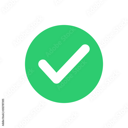 Check mark icon. Check icon vector. Check list button icon