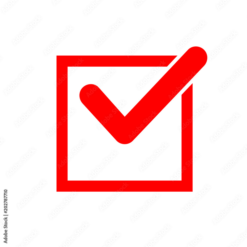 Check mark icon. Check icon vector. Check list button icon Check mark icon. Check icon vector. Check list button icon