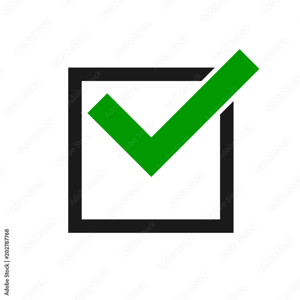 Check mark icon. Check icon vector. Check list button icon Check mark icon. Check icon vector. Check list button icon