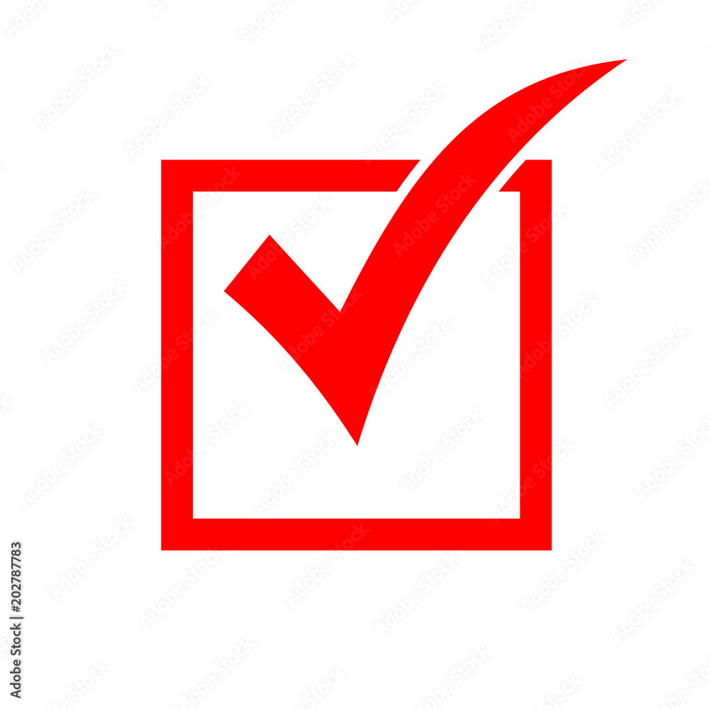 Check mark icon. Check icon vector. Check list button icon Check mark icon. Check icon vector. Check list button icon