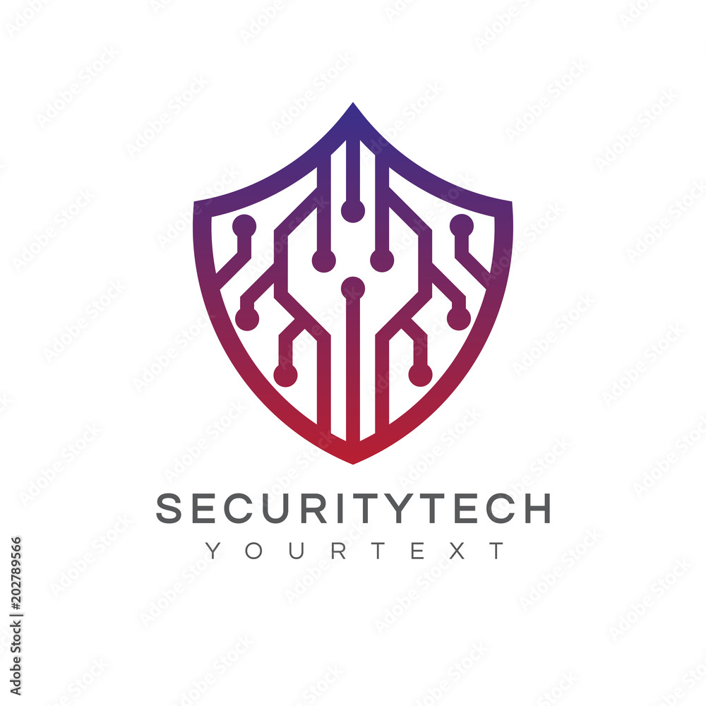 security technology logo design security technology logo design