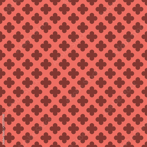Seamless red passionate vintage pattern vector
