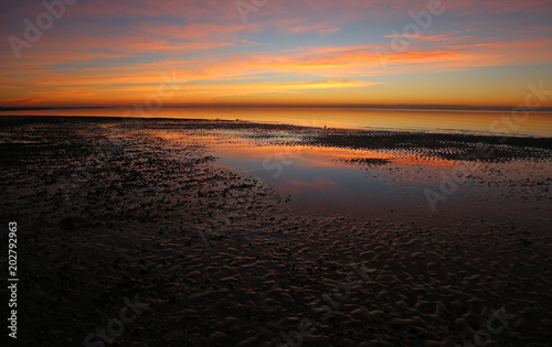 The stunning sunrise on the East Cape of Everglades National Park  Florida..