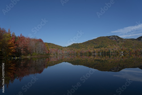 Mountain pond in late fall