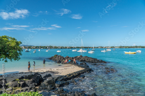 Beach on Mauritius island