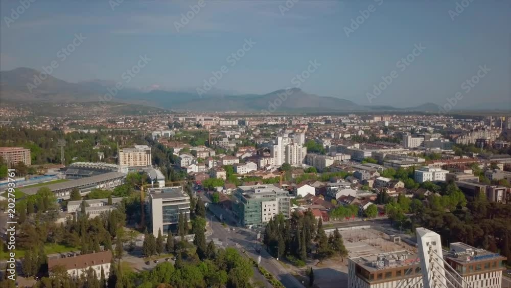 Panorama of the city, Podgorica Montenegro Panorama of the city, Podgorica Montenegro