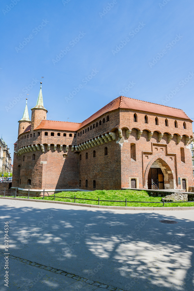 Anciens remparts de Cracovie