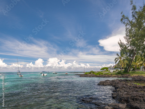 Beach on Mauritius island photo