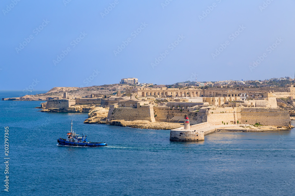 Valletta, Malta. Fort Ricasoli, XVII century