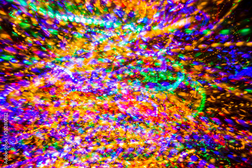 Abstract light painting background images, colorful log exposure images of light streaks.