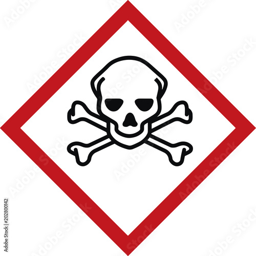giftig, kontaminiert - Warnschild - Baustelle Schild 