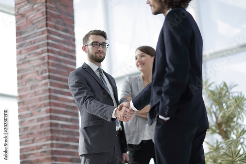 Two Business men shaking hands