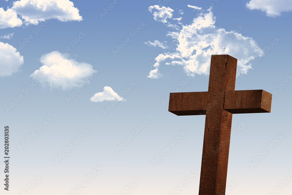 Cross against sky