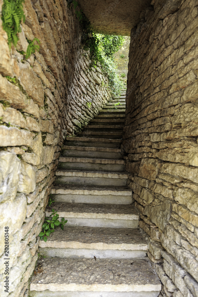 Obraz premium stone house in the mountain italian houses