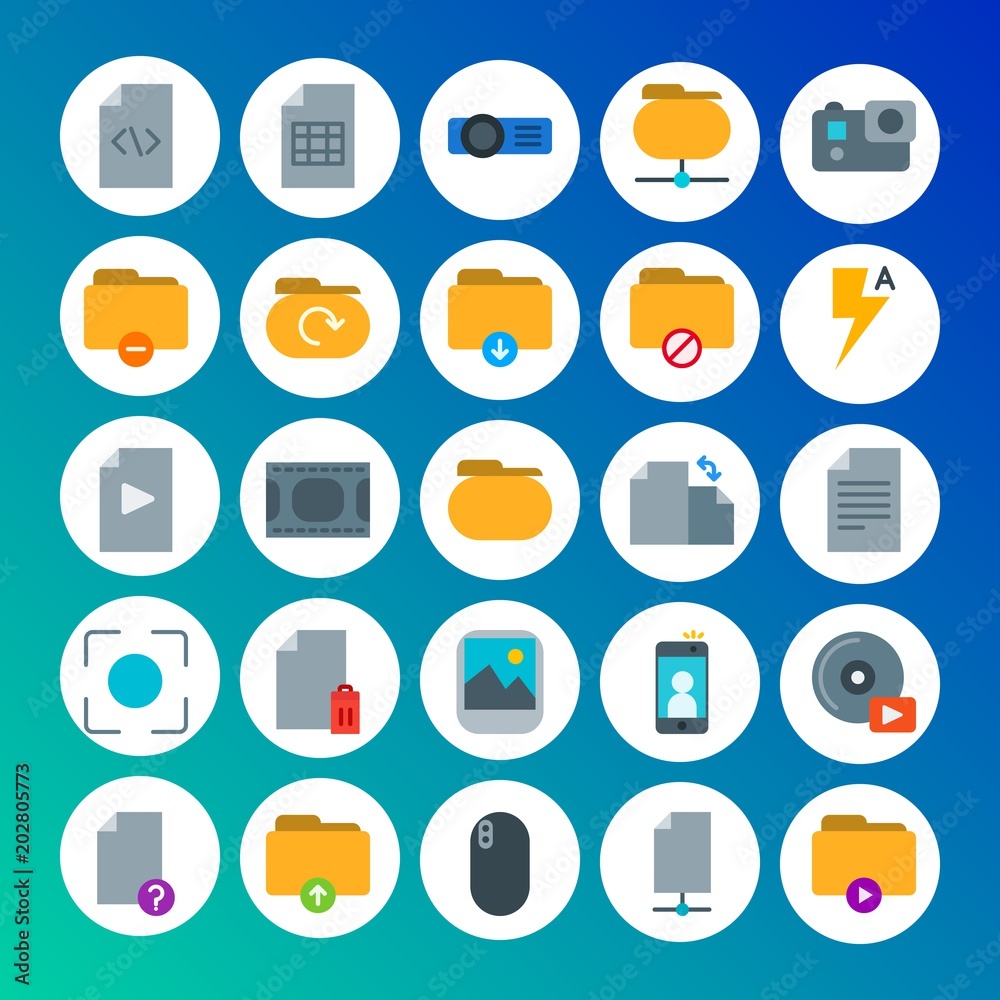 Modern Simple Set of folder, video, photos, files Vector flat Icons. Contains such Icons as internet, action, hidden, network, delete and more on gradient background. Fully Editable. Pixel Perfect Modern Simple Set of folder, video, photos, files Vector flat Icons. Contains such Icons as internet, action, hidden, network, delete and more on gradient background. Fully Editable. Pixel Perfect