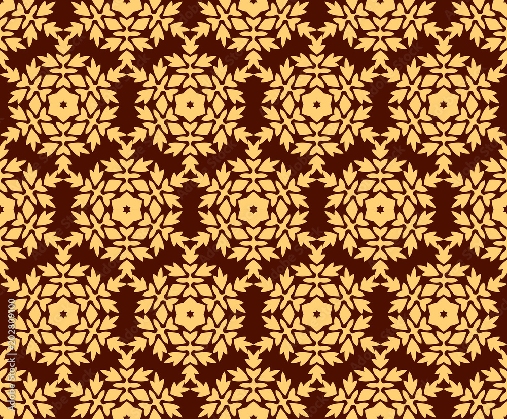 geometric flower floral seamless pattern background
