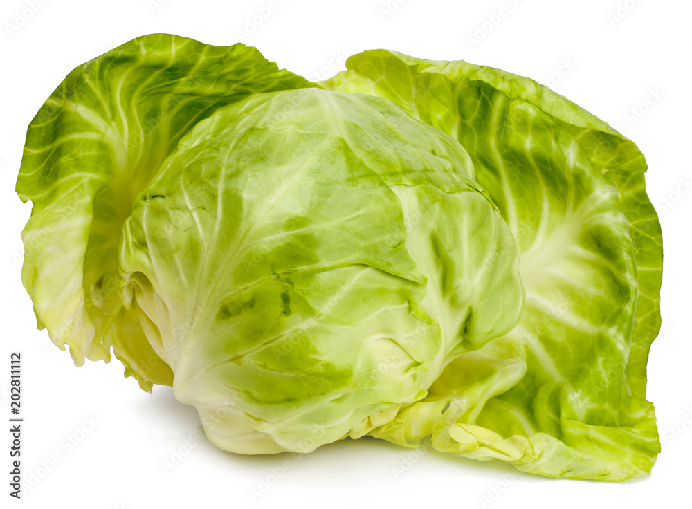 Fresh cabbage isolated on white background Fresh cabbage isolated on white background