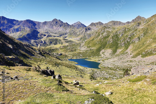 Tristaina high mountain lakes in Pyrenees. Andorra. photo