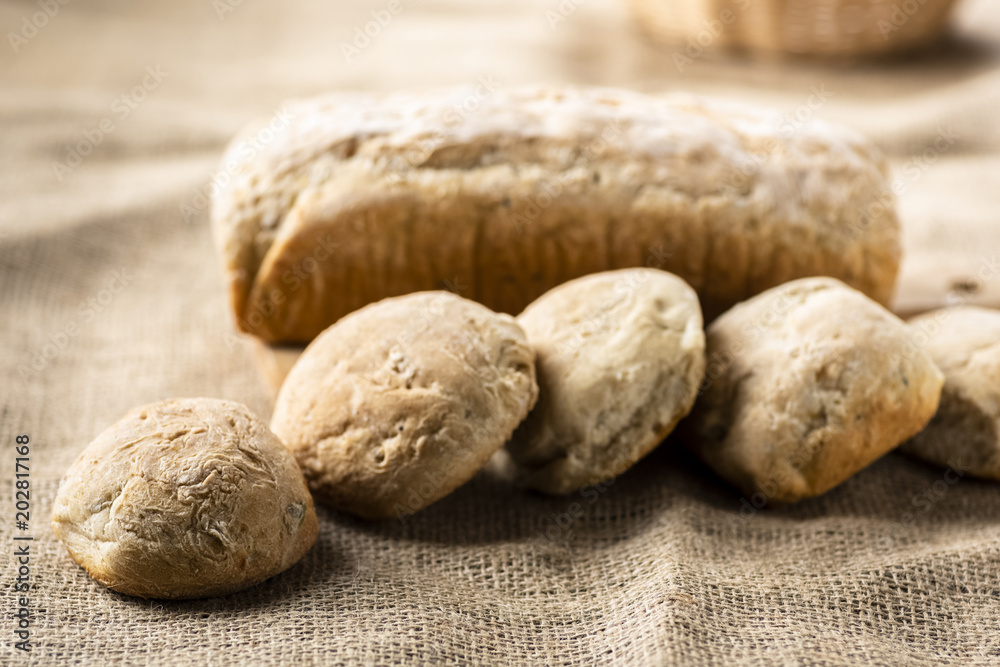 Homemade bread - tasty and healthy - without any enhancers Homemade bread - tasty and healthy - without any enhancers