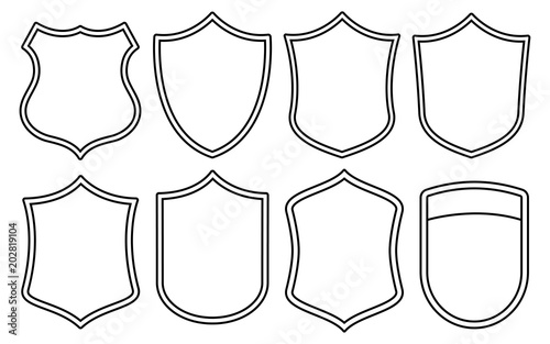 Badge Outline Shape Set