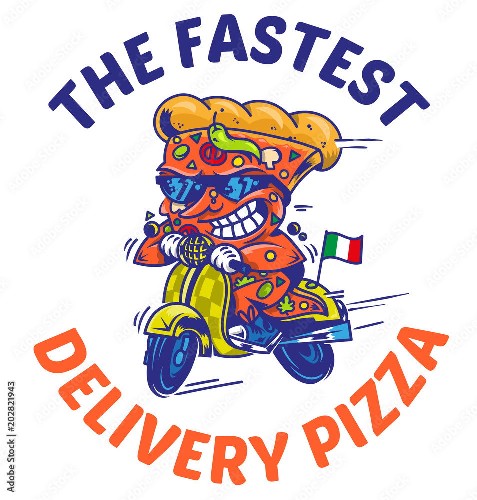 The fastest delivery of pizza The fastest delivery of pizza