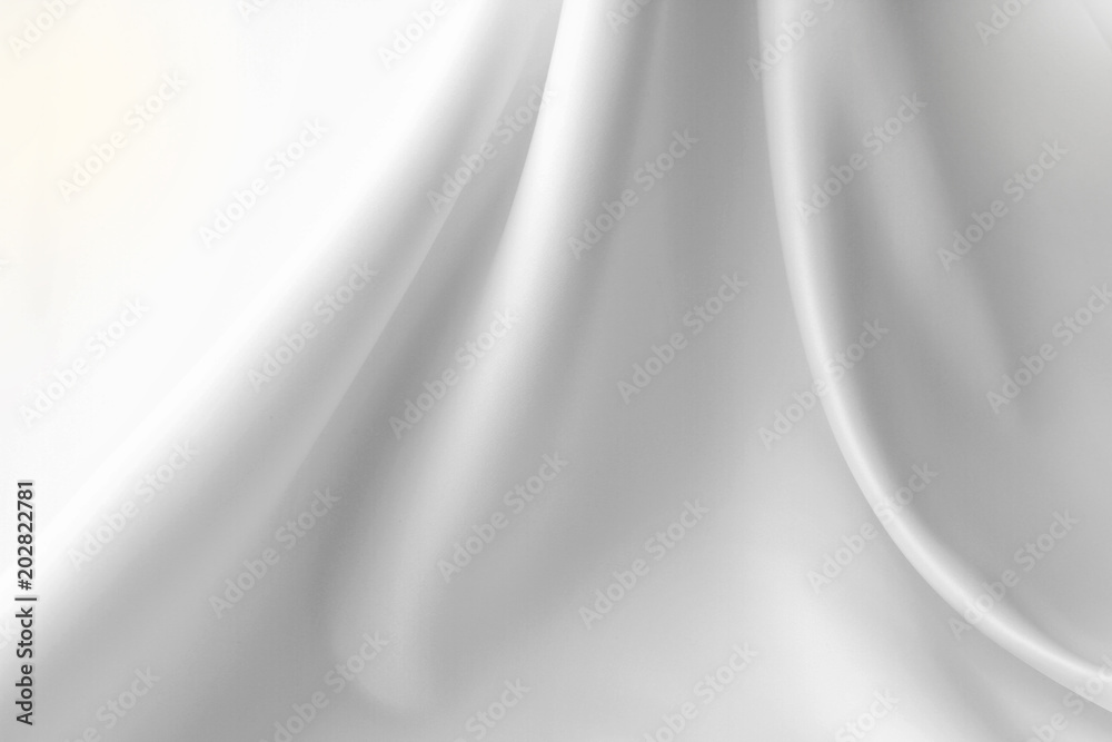 White silk fabric