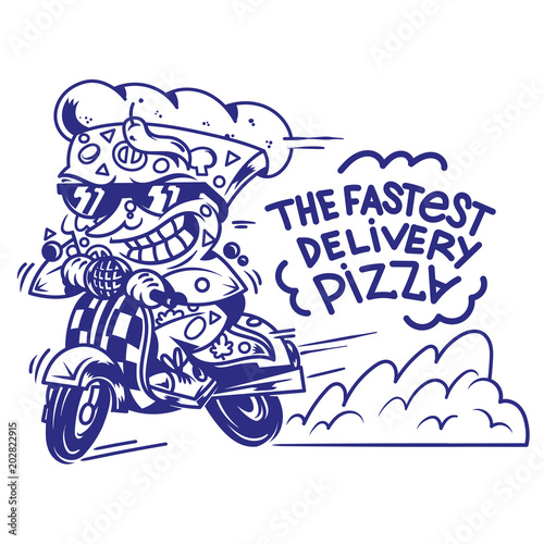 The fastest delivery of pizza