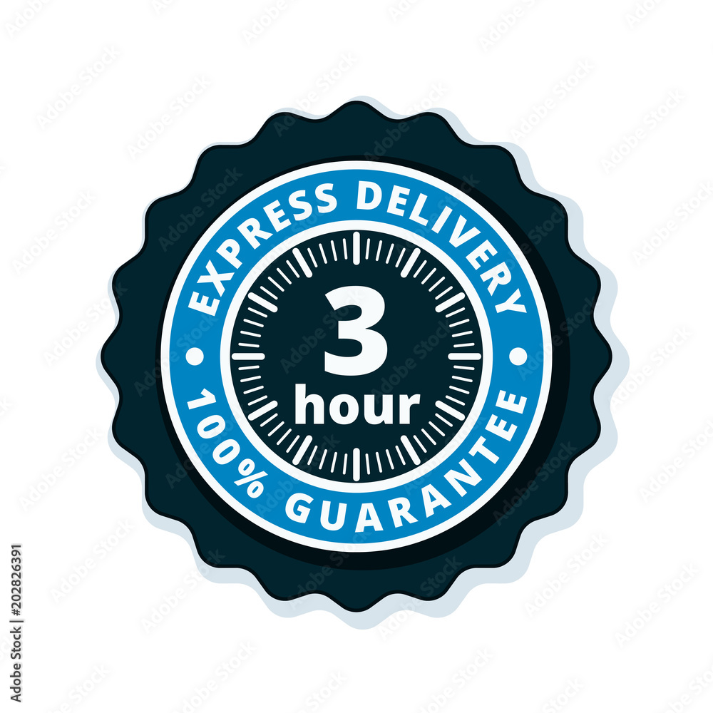 3 Hour Express Delivery illustration 3 Hour Express Delivery illustration