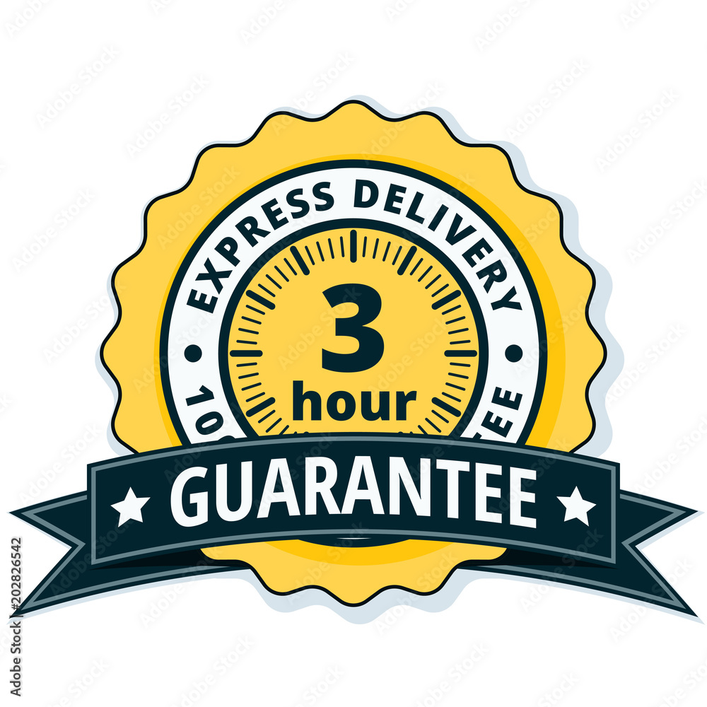 3 Hour Express Delivery illustration 3 Hour Express Delivery illustration