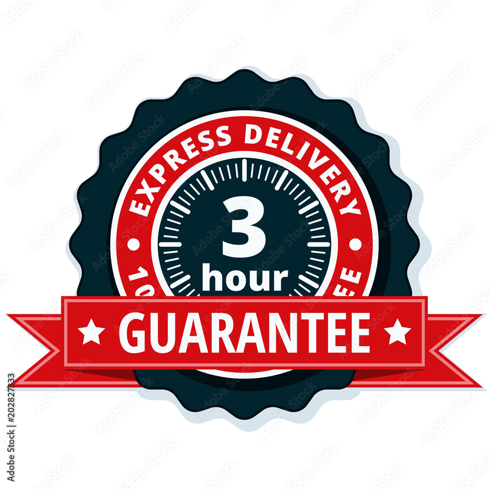 3 Hour Express Delivery illustration 3 Hour Express Delivery illustration