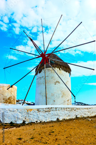Windmilll in Mykonos Island