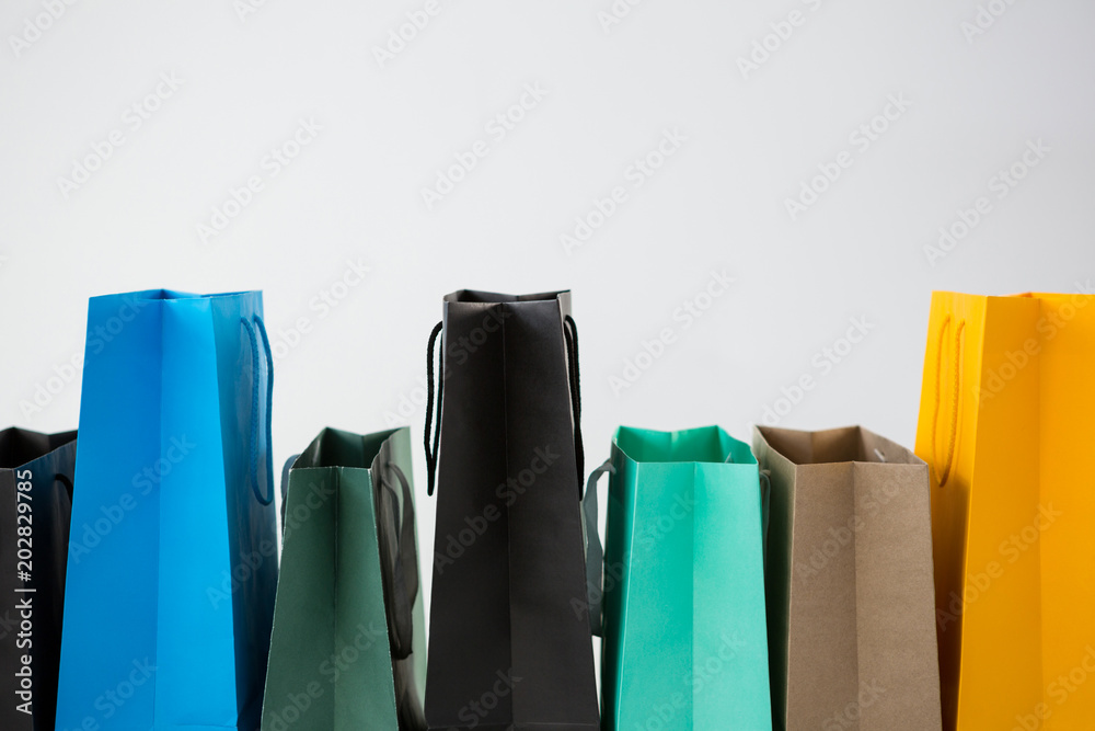 Colorful shopping bags