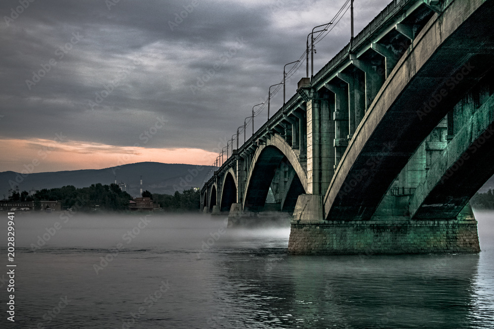 the communal bridge, Krasnoyarsk