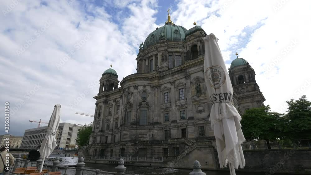 Berlin Cathedral seen from across the river Berlin Cathedral seen from across the river