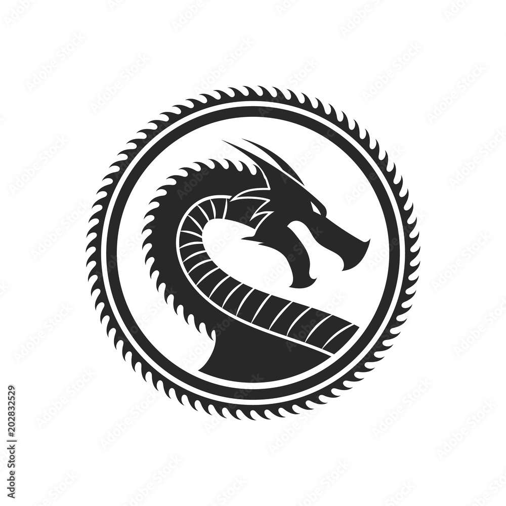 Dragon. logo.Vector. Stock Vector | Adobe Stock
