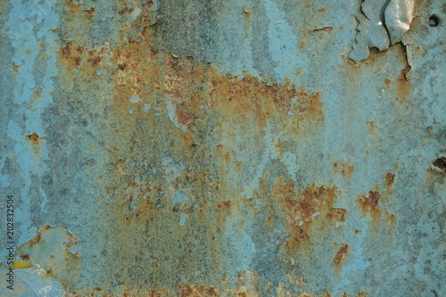 Peeling paint rusting metal rough texture © ivanvbtv