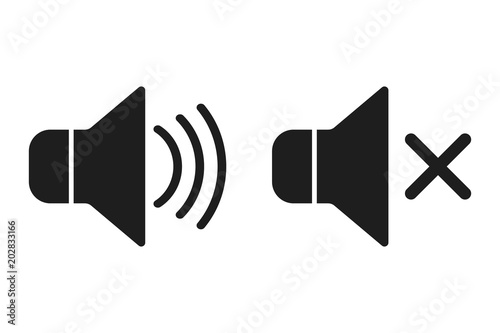 Sound icons.  Vector.
