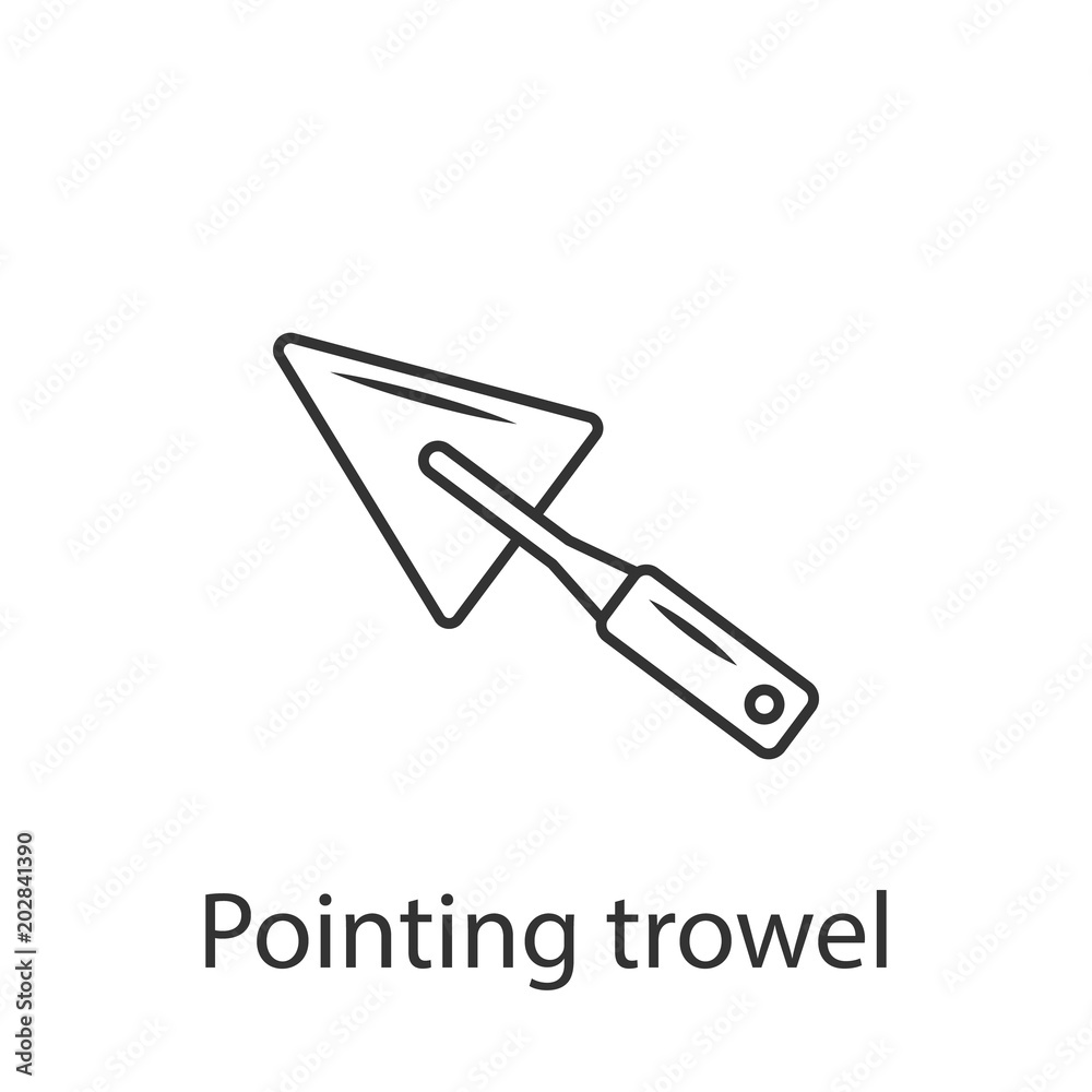 Trowel icon. Simple element illustration. Trowel symbol design from Construction collection set. Can be used in web and mobile Trowel icon. Simple element illustration. Trowel symbol design from Construction collection set. Can be used in web and mobile