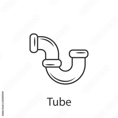 Sewage pipe icon. Simple element illustration. Sewage pipe symbol design from Construction collection set. Can be used in web and mobile