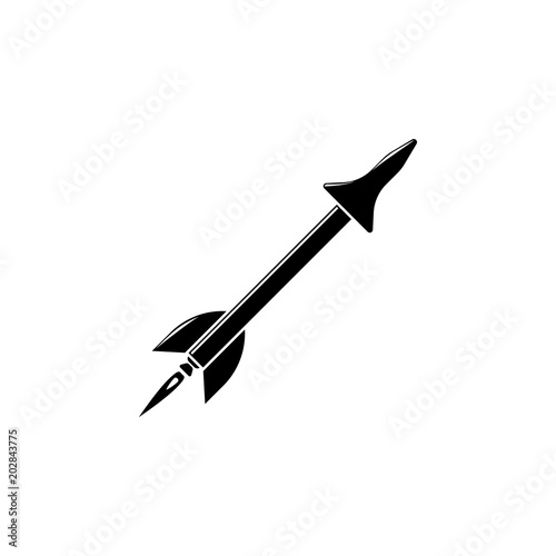 flying war missile illustration. Element of army icon for mobile concept and web apps. Detailed flying war missile illustration can be used for web and mobile. Premium icon