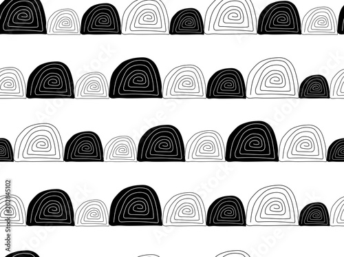 Abstract pattern in Scandinavian style