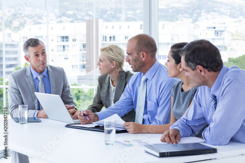 Business team having a meeting