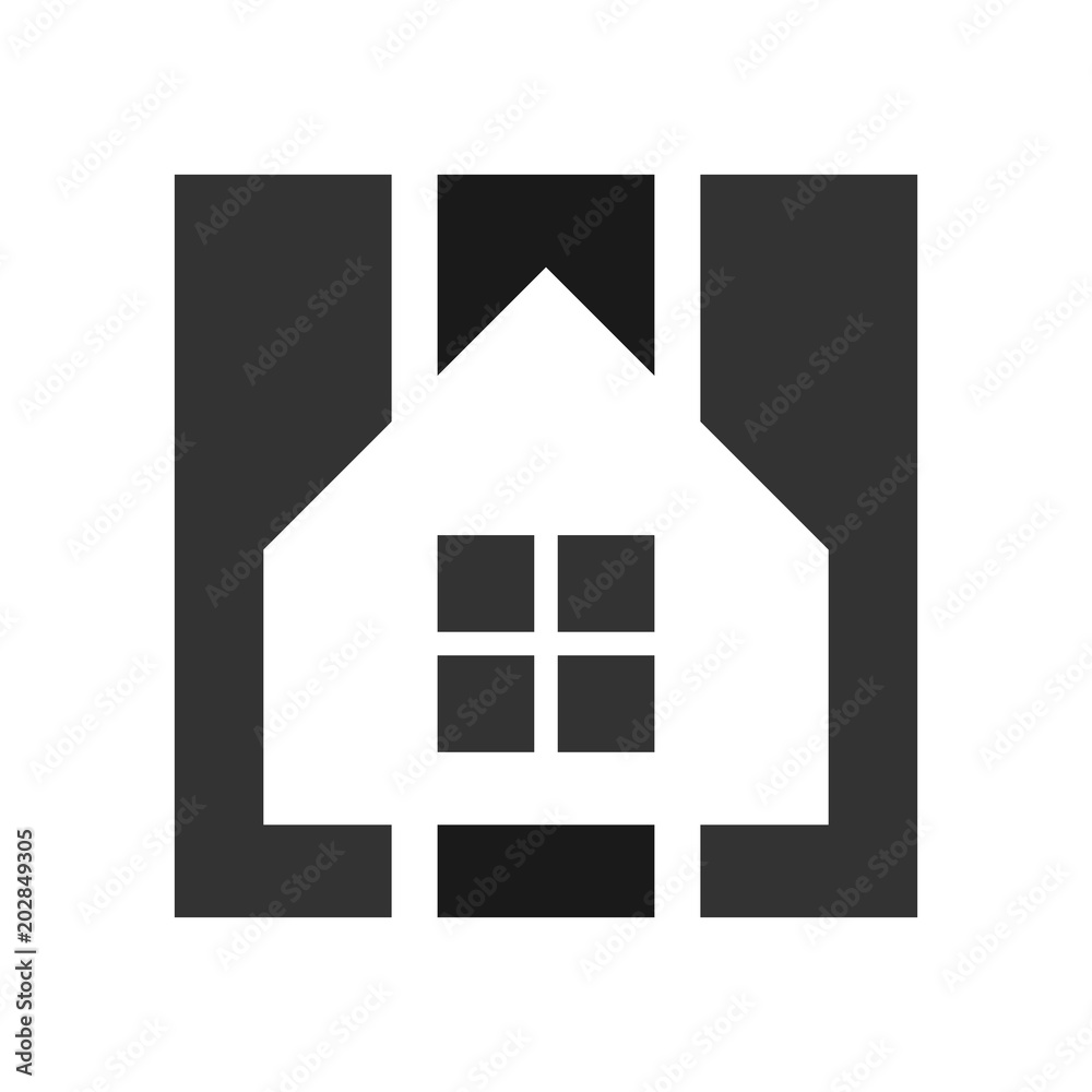 home logo. house and roof icon. building symbol. vector eps 08. home logo. house and roof icon. building symbol. vector eps 08.