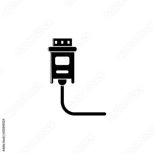 usb cable icon. Element of equipment illustration. Premium quality graphic design icon. Signs and symbols collection icon for websites, web design, mobile app