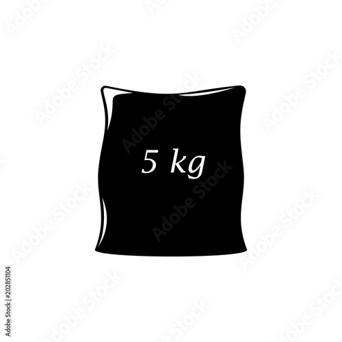 bag 5 kilograms illustration. Element of a logistic for mobile concept and web apps. Detailed illustration of bag 5 kilograms can be used for web and mobile. Premium icon