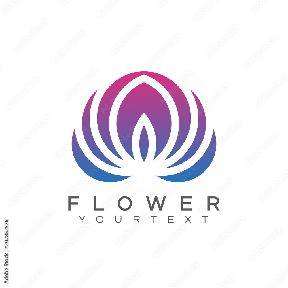 Flower logo design Flower logo design