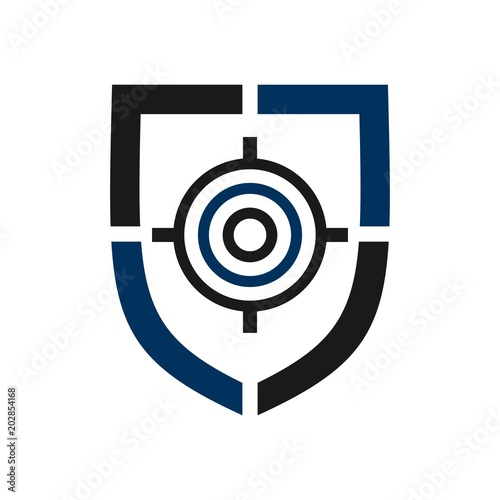 shield logo. security icon. guardian symbol. vector eps 08.