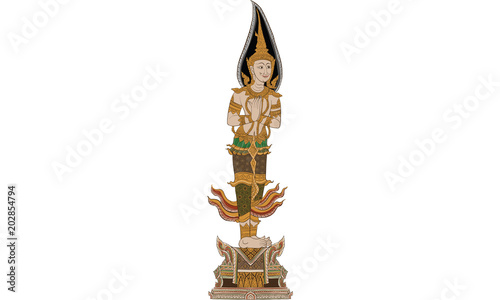 Thai traditional tattoo, Thai traditional painting vector